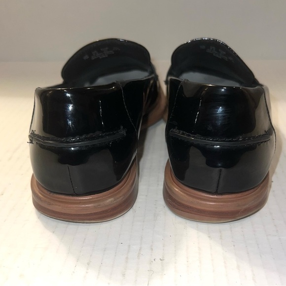 Franco Sarto Black Patent Leather Loafers Women's Fashion Shoes - Picture 4 of 5